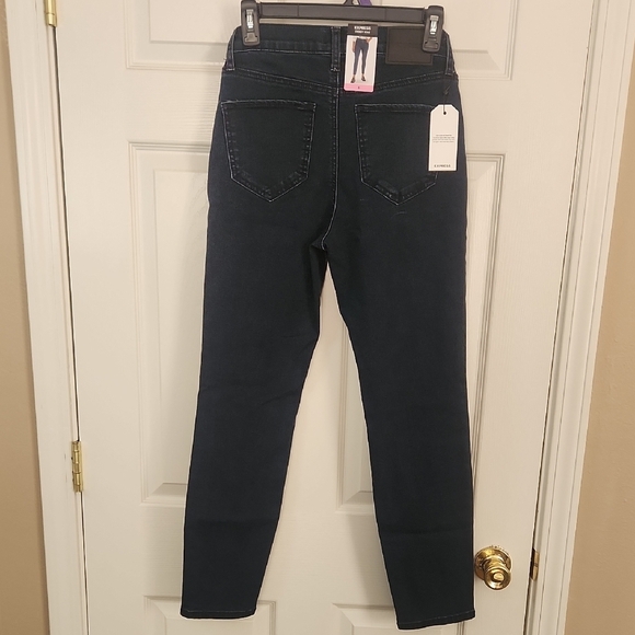 Express Blue Skinny Jeans with Sleek Fit - Picture 3 of 6